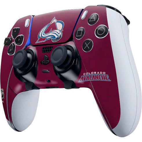 NHL Colorado Avalanche Distressed PS5 DualSense Edge Pro Controller Skin