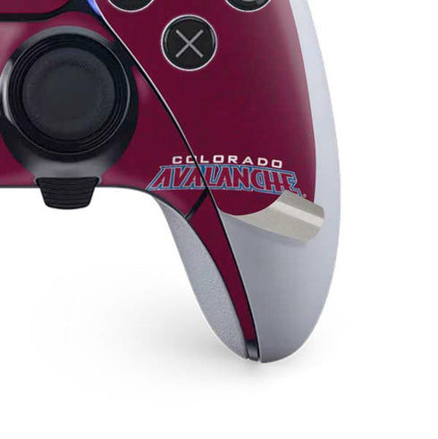 NHL Colorado Avalanche Distressed PS5 DualSense Edge Pro Controller Skin
