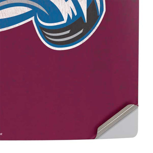 NHL Colorado Avalanche Distressed PS5 Pro Console Skin