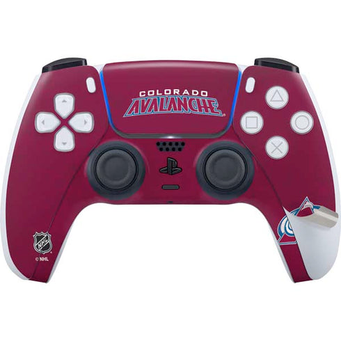 NHL Colorado Avalanche Distressed PS5 Pro Disk Bundle Skin