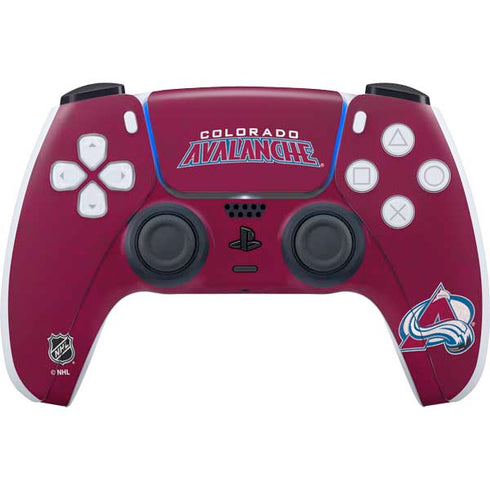 NHL Colorado Avalanche Distressed PlayStation PS5 Skins