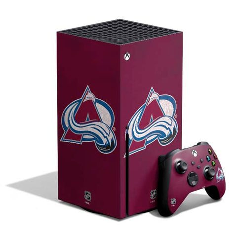 NHL Colorado Avalanche Distressed Xbox Series X Skins