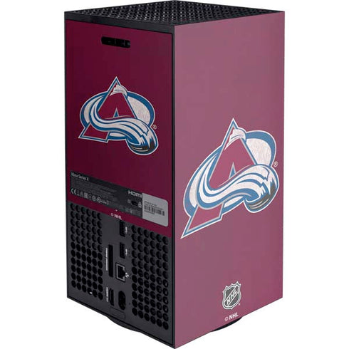 NHL Colorado Avalanche Distressed XBox Series X Digital Edition Console Skin