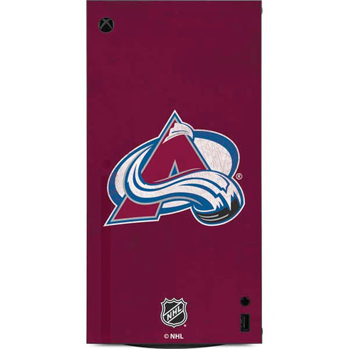 NHL Colorado Avalanche Distressed XBox Series X Digital Edition Console Skin