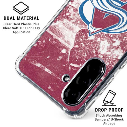 NHL Colorado Avalanche Frozen Galaxy A36 5G Clear Case