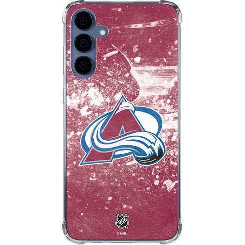 NHL Colorado Avalanche Frozen Galaxy A55 5G Clear Case