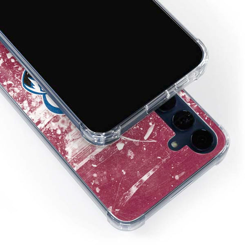 NHL Colorado Avalanche Frozen Galaxy A55 5G Clear Case