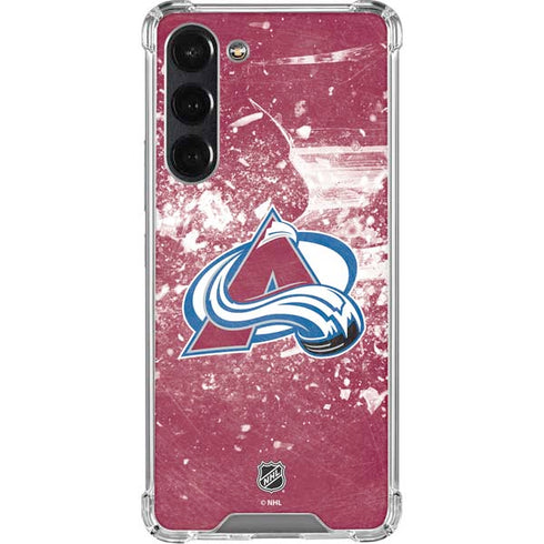 NHL Colorado Avalanche Frozen Galaxy S24 FE Clear Case