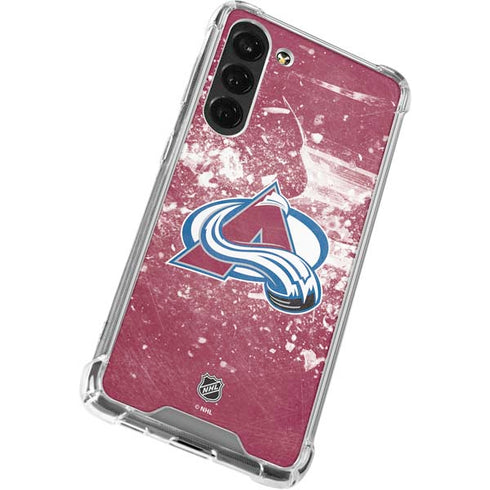 NHL Colorado Avalanche Frozen Galaxy S24 FE Clear Case