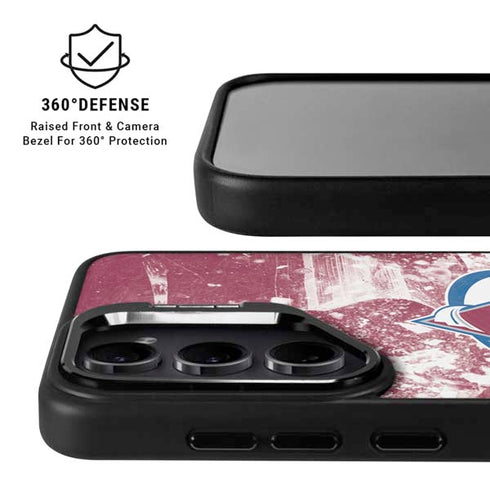 NHL Colorado Avalanche Frozen Galaxy S24 FE Kickstand Case