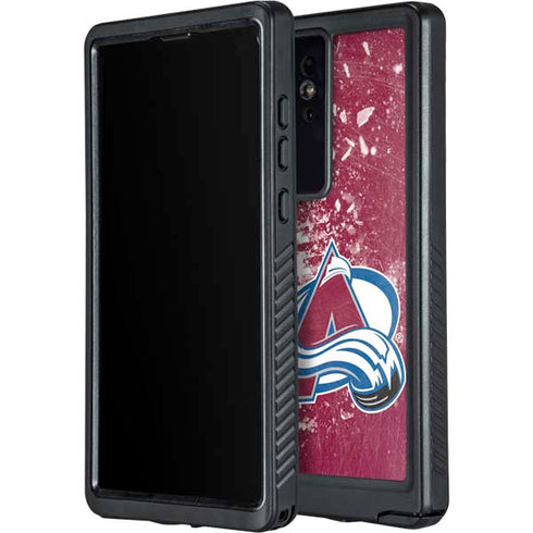 NHL Colorado Avalanche Frozen Galaxy S24 Ultra Waterproof Case