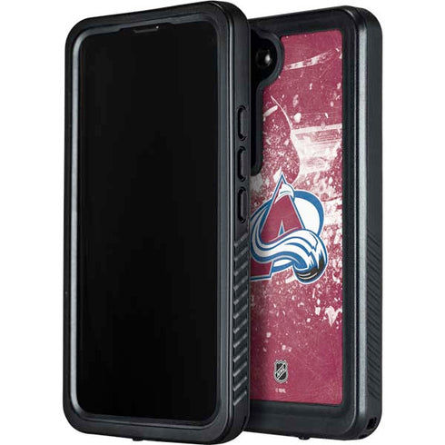 NHL Colorado Avalanche Frozen Galaxy S24 Waterproof Case