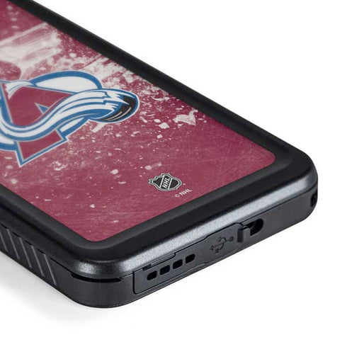NHL Colorado Avalanche Frozen Galaxy S24 Waterproof Case