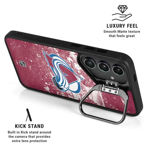 NHL Colorado Avalanche Frozen Galaxy S25 FE Kickstand Case