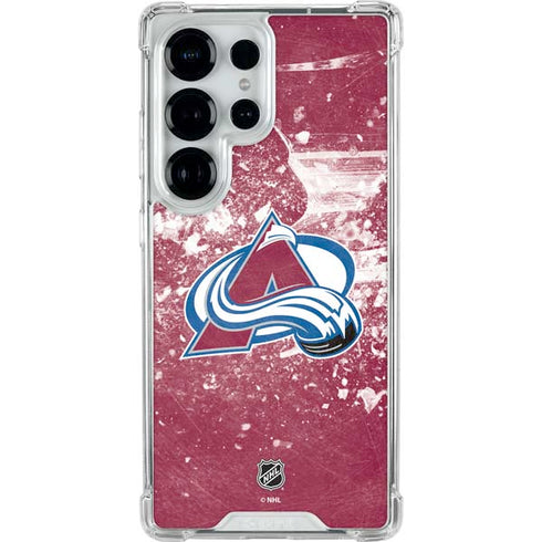 NHL Colorado Avalanche Frozen Galaxy S25 Ultra Clear Case