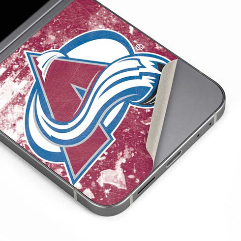 NHL Colorado Avalanche Frozen Galaxy Z Flip6 Skin