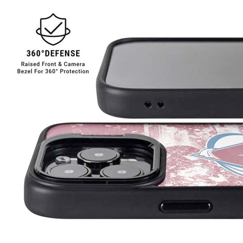 NHL Colorado Avalanche Frozen iPhone 14 Pro Max Kickstand Case