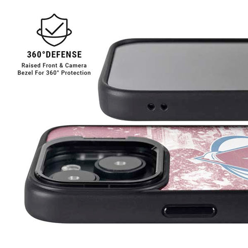 NHL Colorado Avalanche Frozen iPhone 15 Kickstand Case