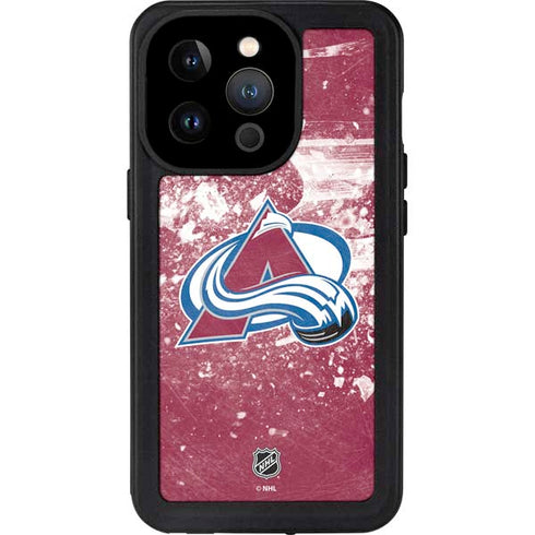 NHL Colorado Avalanche Frozen iPhone 15 Pro Waterproof Case