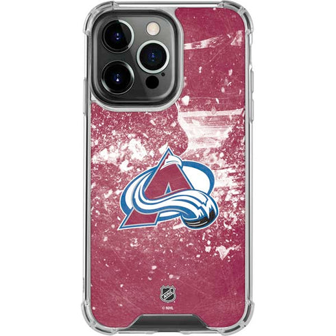 NHL Colorado Avalanche Frozen iPhone 16 Pro Clear Case