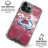 NHL Colorado Avalanche Frozen iPhone 16 Pro Clear Case