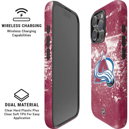 NHL Colorado Avalanche Frozen iPhone 16 Pro Max Magsafe Impact Case
