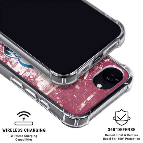 NHL Colorado Avalanche Frozen iPhone 16e Clear Case