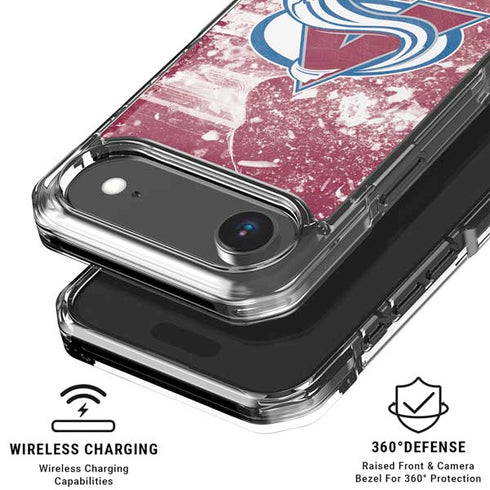 NHL Colorado Avalanche Frozen iPhone 17 Air Clear Case