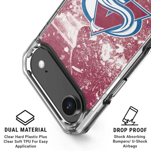 NHL Colorado Avalanche Frozen iPhone 17 Air Clear Case