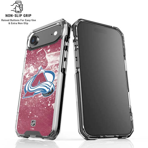 NHL Colorado Avalanche Frozen iPhone 17 Air Clear Case
