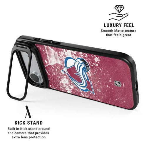 NHL Colorado Avalanche Frozen iPhone 17 Air Kickstand Case
