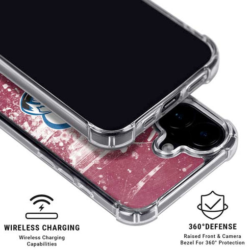 NHL Colorado Avalanche Frozen iPhone 17 Clear Case
