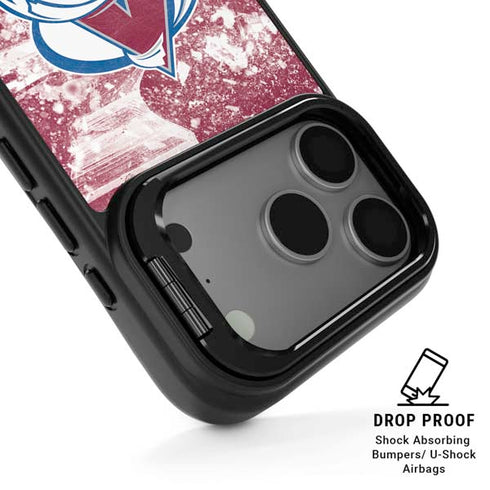 NHL Colorado Avalanche Frozen iPhone 17 Pro Kickstand Case