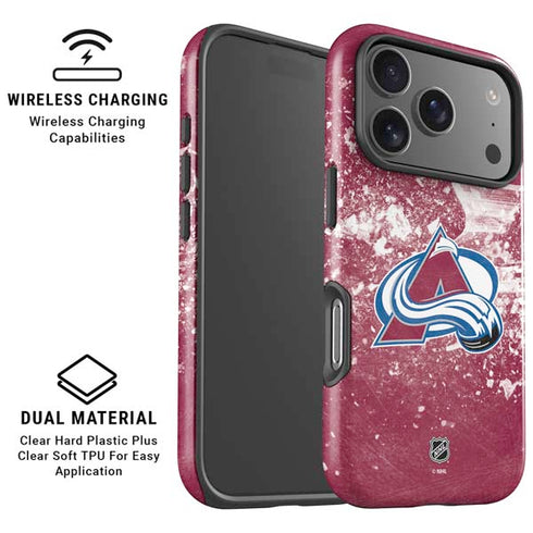 NHL Colorado Avalanche Frozen iPhone 17 Pro Magsafe Impact Case