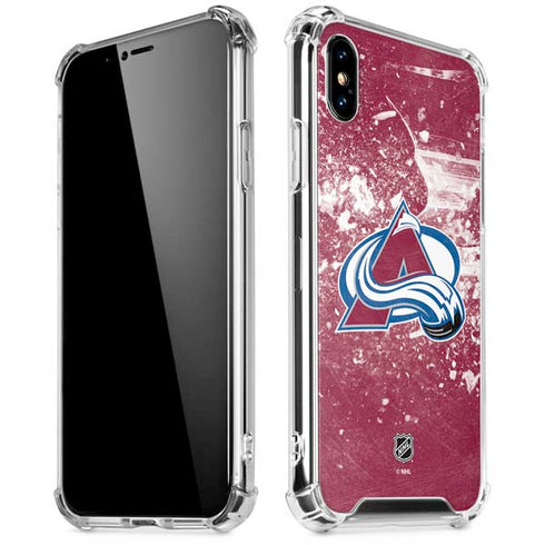 NHL Colorado Avalanche Frozen iPhone X/XS Clear Case
