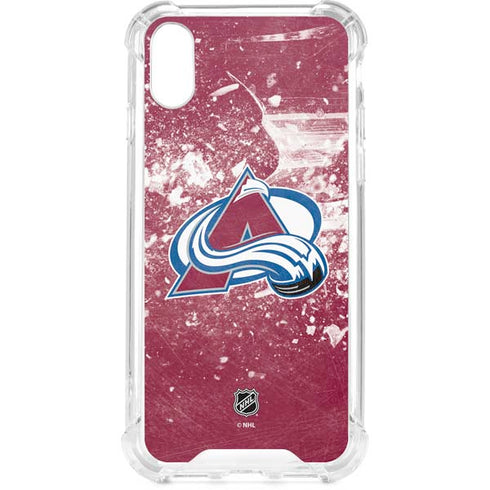 NHL Colorado Avalanche Frozen iPhone XS Clear Case