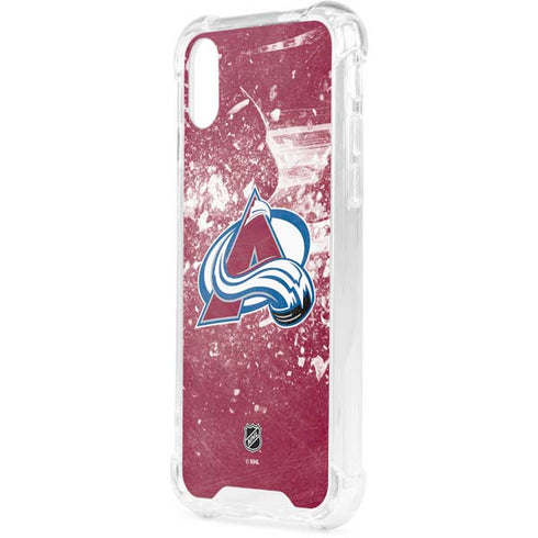 NHL Colorado Avalanche Frozen iPhone XS Clear Case