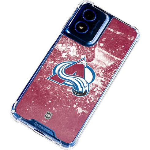NHL Colorado Avalanche Frozen Moto G 5G (2024) Clear Case