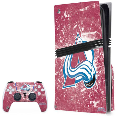 NHL Colorado Avalanche Frozen PS5 Pro Disk Bundle Skin