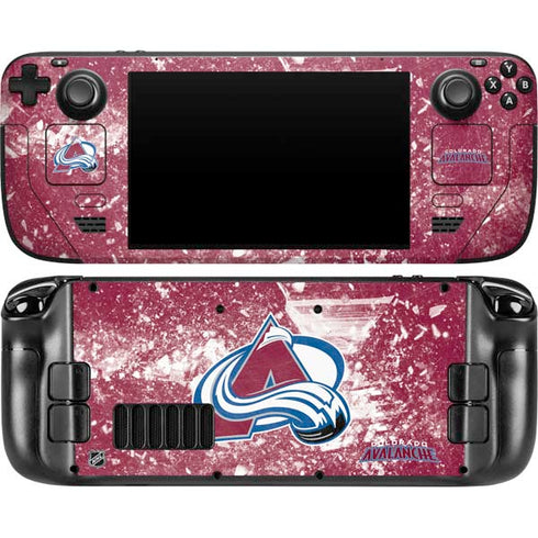 NHL Colorado Avalanche Frozen Steam Deck Handheld Gaming Computer OLED Skin