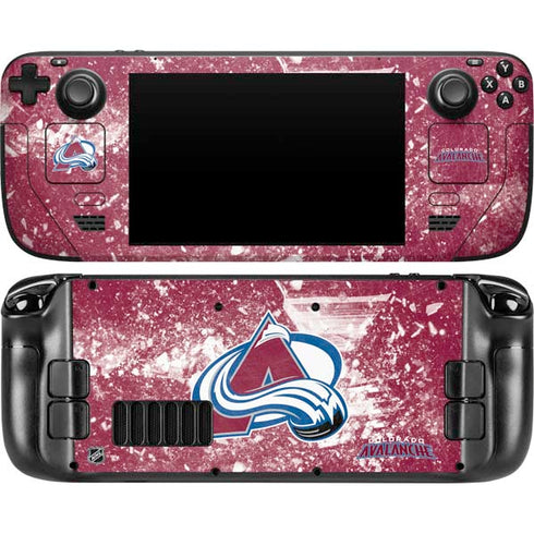 NHL Colorado Avalanche Frozen Steam Deck Handheld Gaming Computer Skin