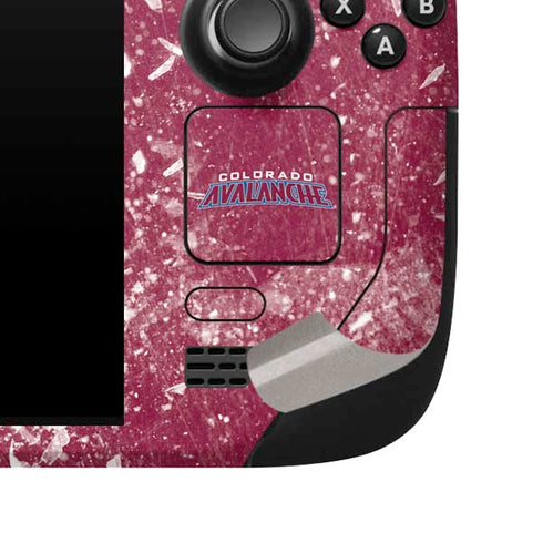 NHL Colorado Avalanche Frozen Steam Deck Handheld Gaming Computer Skin