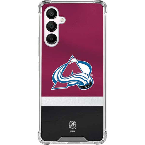 NHL Colorado Avalanche Jersey Galaxy A16 5G Clear Case