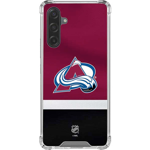 NHL Colorado Avalanche Jersey Galaxy A17 Clear Case