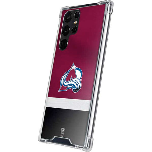 NHL Colorado Avalanche Jersey Galaxy S23 Ultra Clear Case