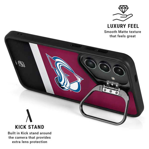 NHL Colorado Avalanche Jersey Galaxy S25 Kickstand Case