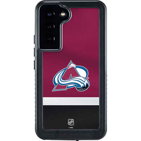 NHL Colorado Avalanche Jersey Galaxy S24 Plus Waterproof Case