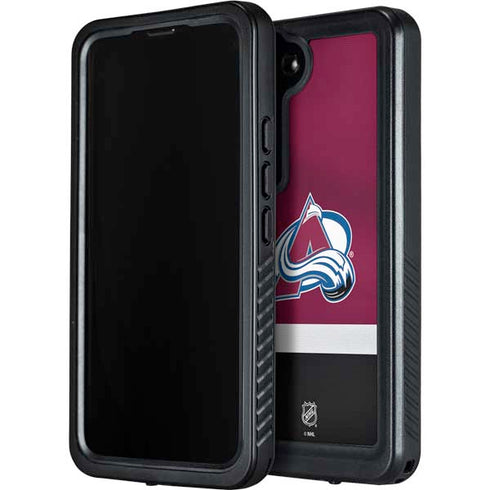 NHL Colorado Avalanche Jersey Galaxy S24 Plus Waterproof Case