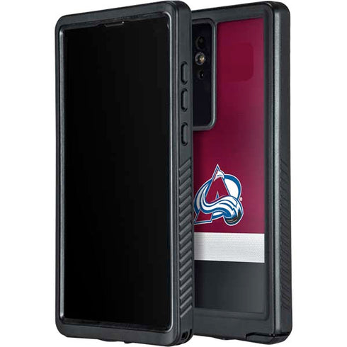 NHL Colorado Avalanche Jersey Galaxy S24 Ultra Waterproof Case