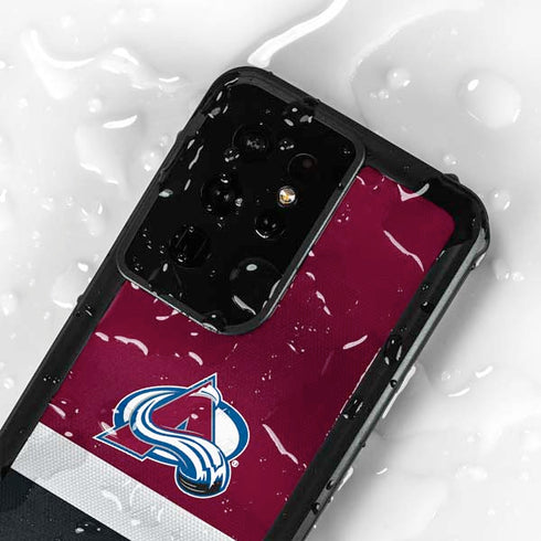 NHL Colorado Avalanche Jersey Galaxy S24 Ultra Waterproof Case